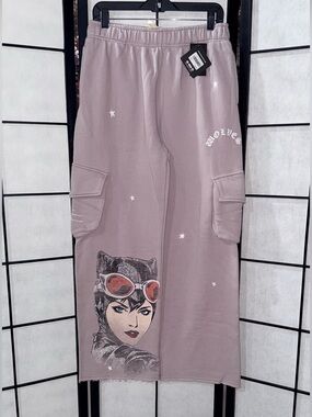 Darc Sport x Batman Catwoman Moonlight Big Cozy Cargo Sweatpants Quartz Medium